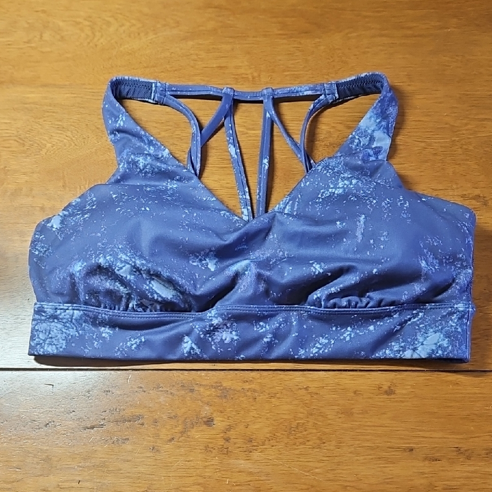 All In Motion, Purple Smoke, Strappy Sports Bra